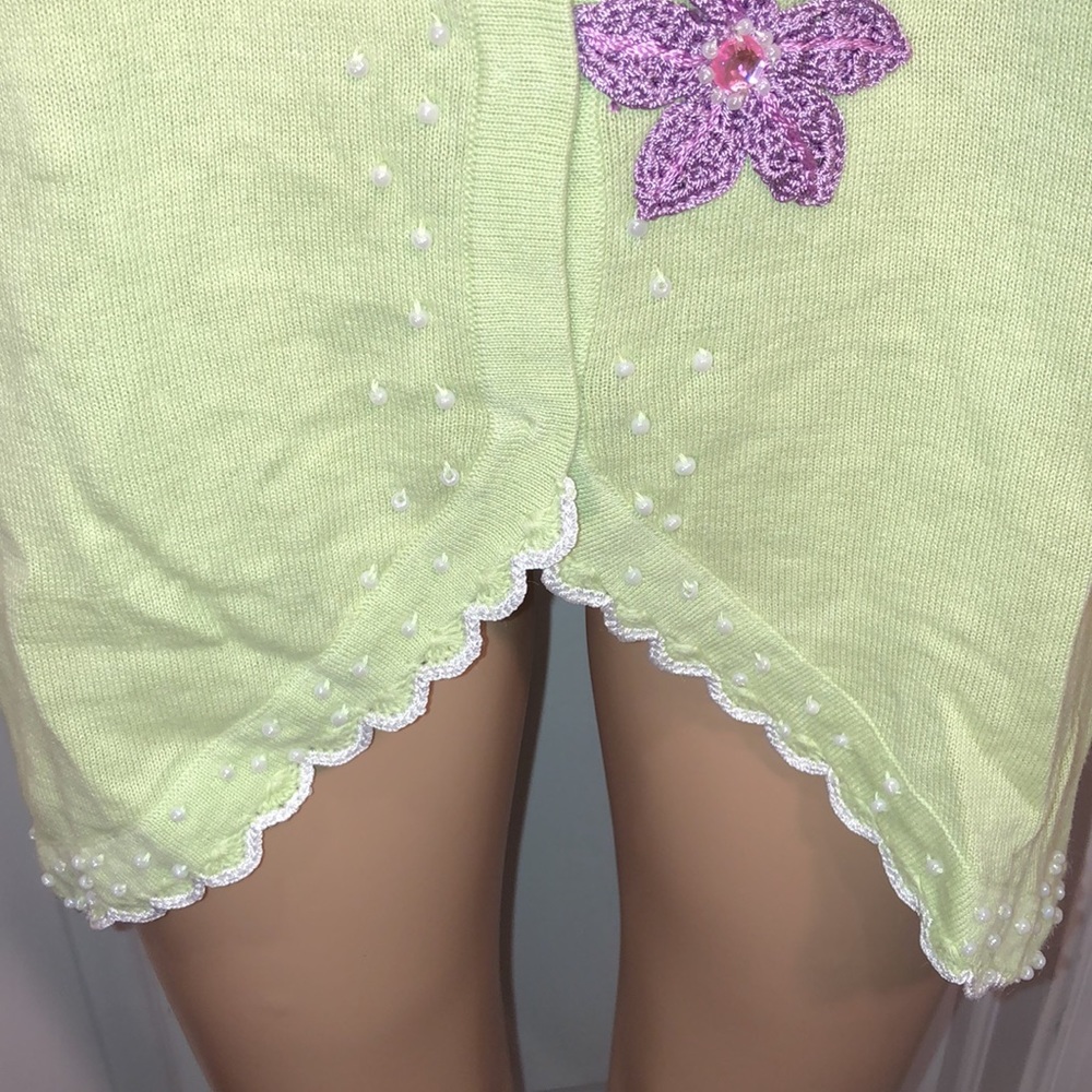 Storybook Knits Green Cardigan. NWT. M - Picture 5 of 13